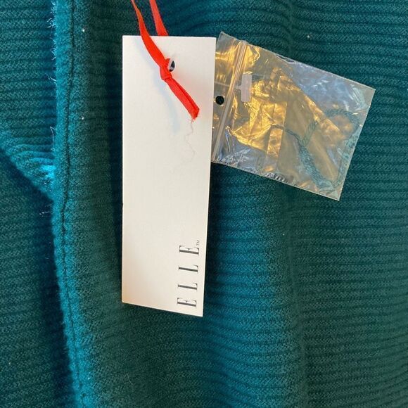 ELLE GREEN LONG-SLEEVED LIGHTWEIGHT SWEATER  / SZ: M / NWT - Picture 4 of 6